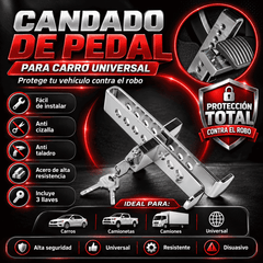 CANDADO De Pedal Para Carro