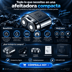 AFEITADORA Portátil Recargable