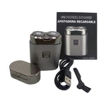 Afeitadora portatil recargable, diseño compact