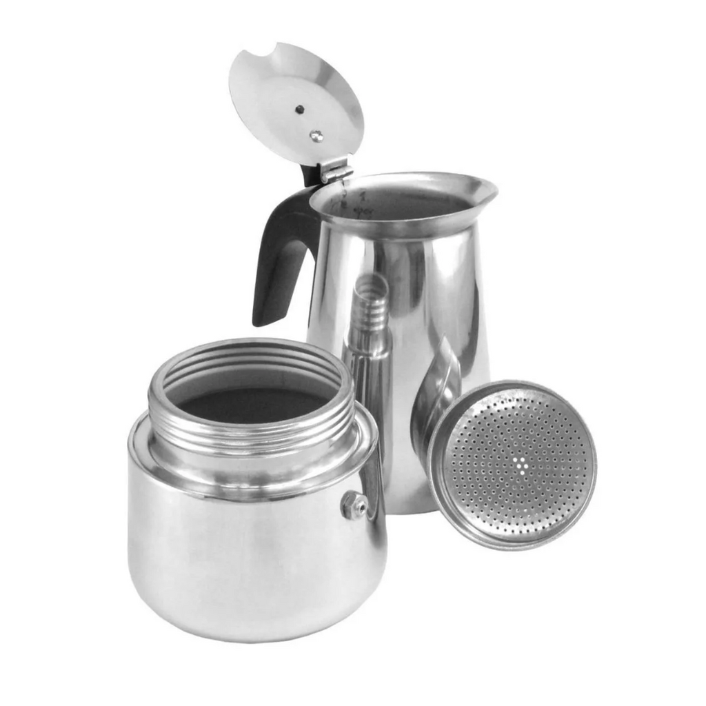 Cafetera Espresso, acero inoxidable, manual
