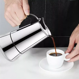 Cafetera Espresso, acero inoxidable, manual