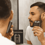 Afeitadora portatil recargable, diseño compact