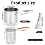 Olla Freidora  Aceite Con Canasta Acero