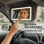 Espejo de maquillaje Para carro Luz Led