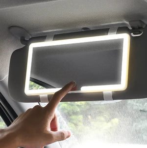 Espejo de maquillaje Para carro Luz Led